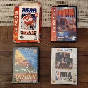 SEGA: Genesis NFL '95. Genesis Foreman. Lotus II. NBA Showdown '94.